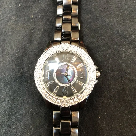 Judith Ripka Ceramic and Stainless Steel Diamonique Bracelet Watch - Picture 4 of 5